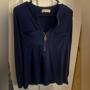 Michael Kors Navy Blue Blouse